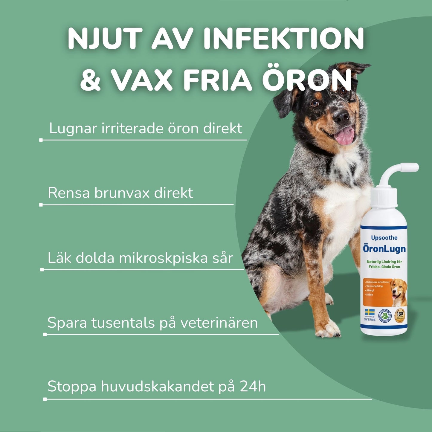 ÖronLugn™ Hund Öronrengöring